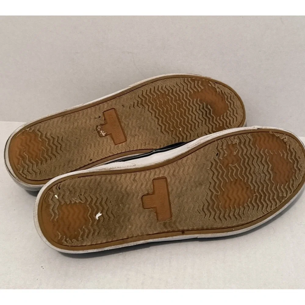 Thom McAn Shoe‎ Men's Size 10 Medium Blue Canvas Burnham Boat Loafers 38051